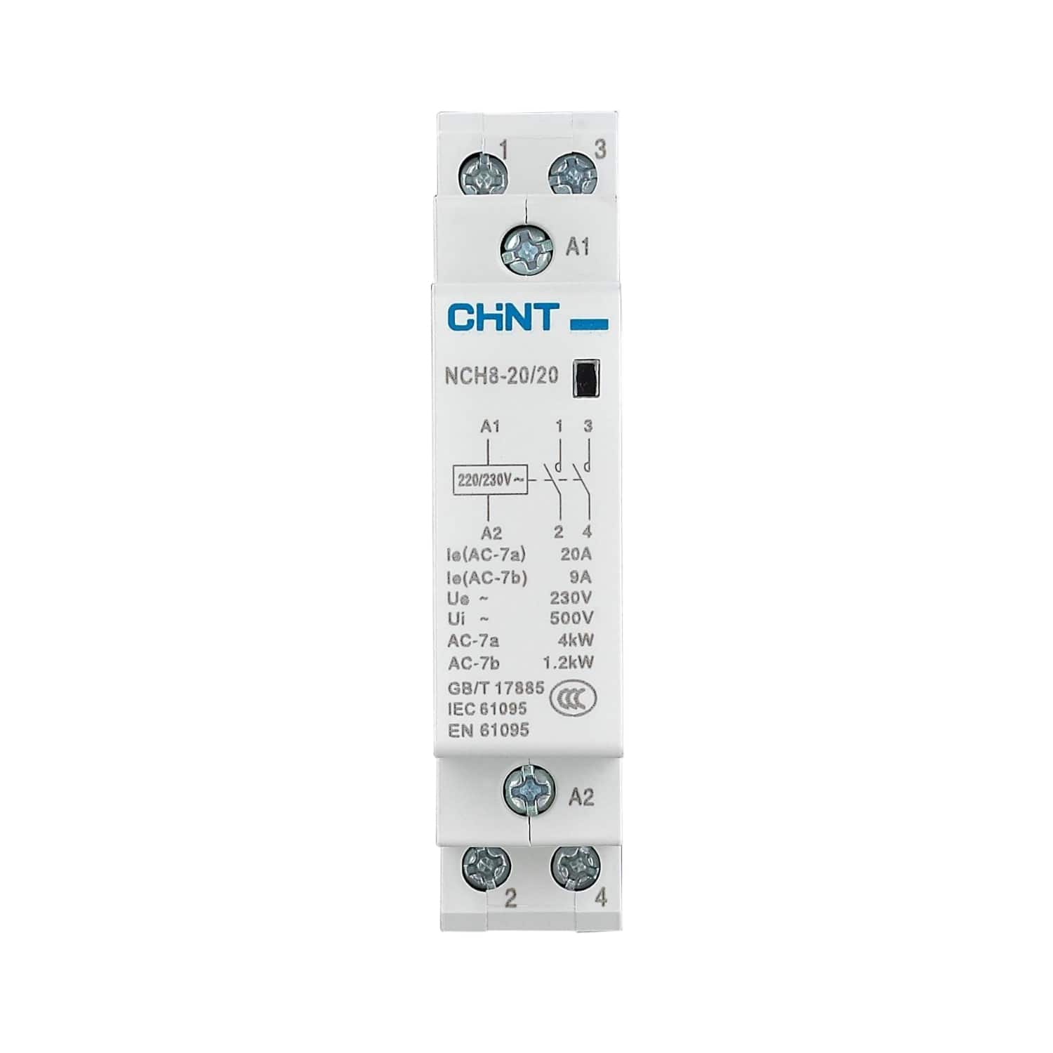 Контактор модульный NCH8-25/10 25A 1НО AC220/230В 50Гц (R) купить в интернет-магазине