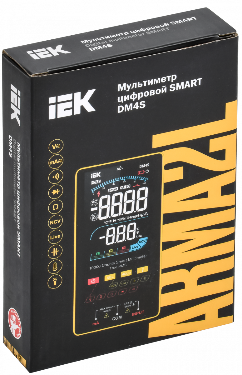 ARMA2L 5 Мультиметр цифровой SMART DM4S IEK купить в интернет-магазине