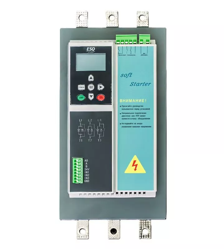 Устройство плавного пуска ESQ-GS9mini-045 (90А, 380В, 45кВт, встроенный шунтирующий контактор) купить в интернет-магазине