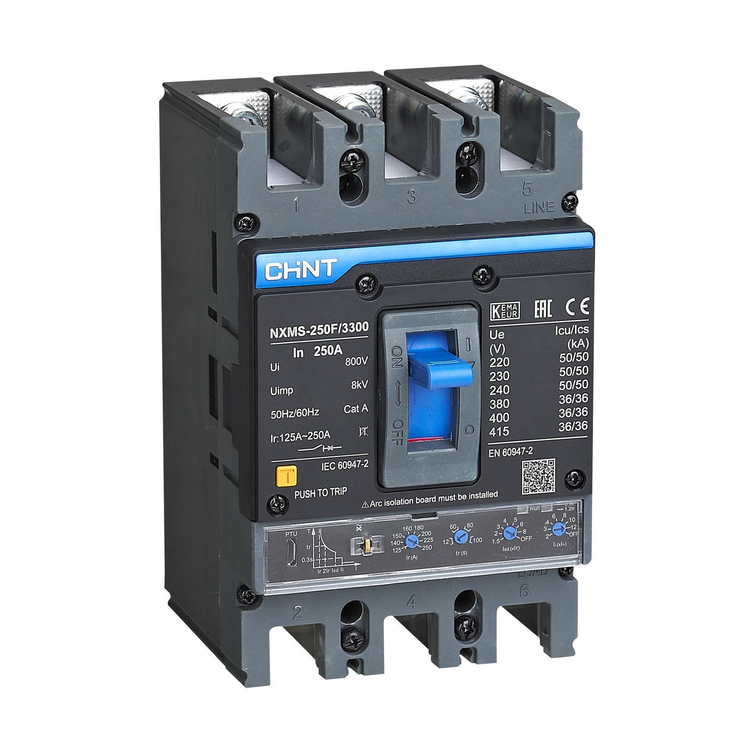 Авт. выкл. NXMS-250F/3P 250А 36кА с электронным расцепителем (R) купить в интернет-магазине