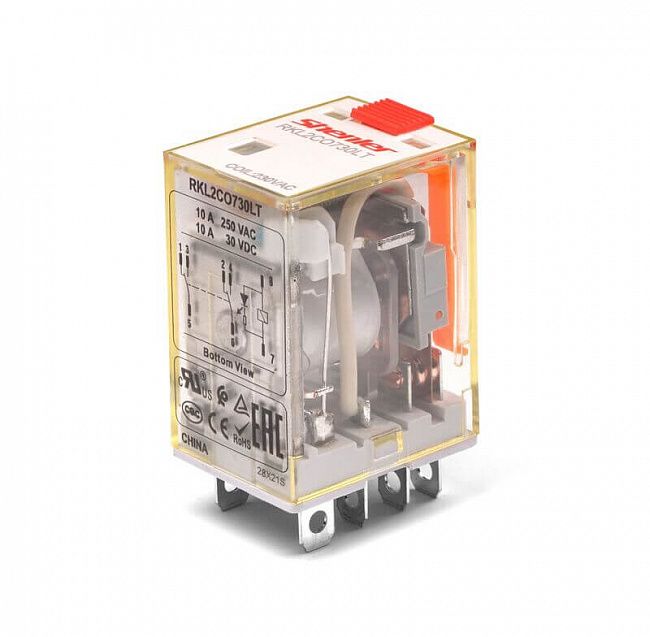 Силовое реле Shenler RKL2CO024LTD 2CO 10A 24VDC купить в интернет-магазине