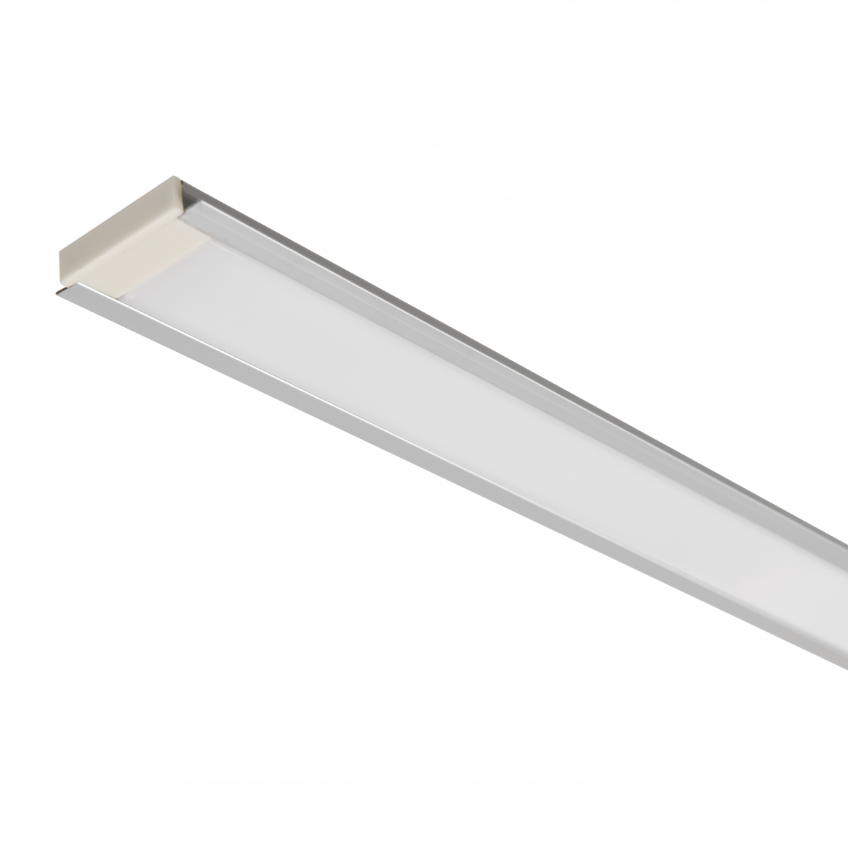 Профиль алюминиевый для светодиодной ленты 3006 встраиваемый трапециевидный 2м с комплектом аксессуаров (опал) IEK купить в интернет-магазине