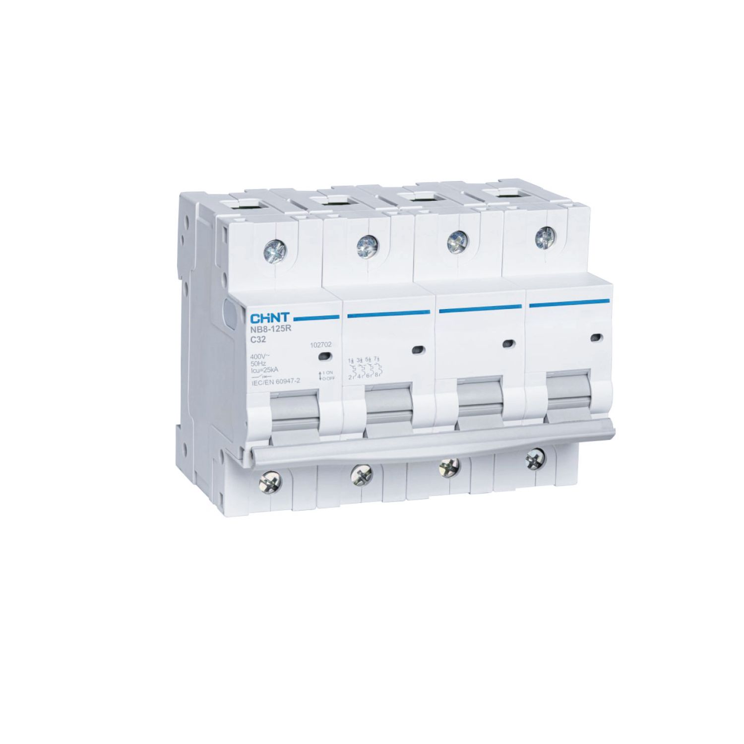 Авт. выкл. NB8-125R 3P+N 100А 20кА хар-ка C (R) купить в интернет-магазине