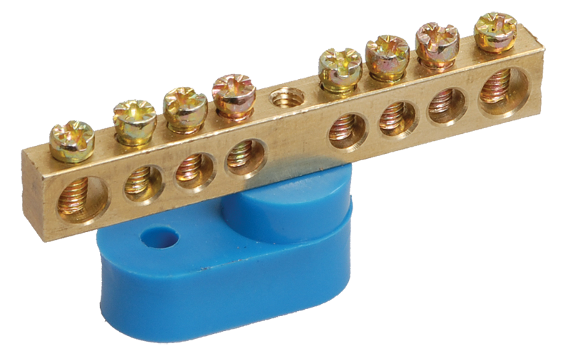 Шина N "ноль" на одном угловом изоляторе ШНИ-6х9-8-У1-С IEK купить в интернет-магазине