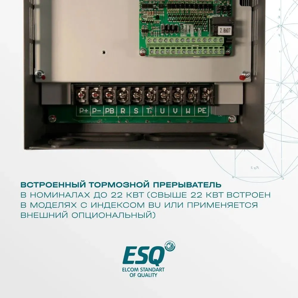 Частотный преобразователь ESQ-760-4T0110G/0150P 11/15кВт, 380В купить в интернет-магазине