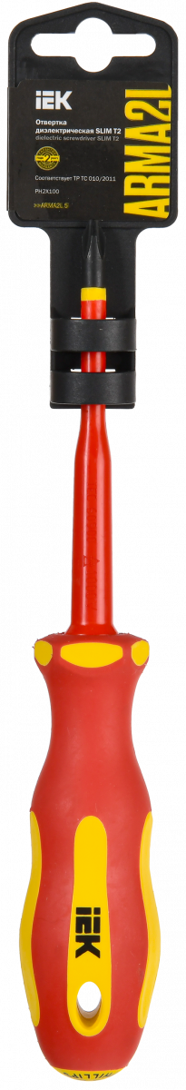 ARMA2L 5 Отвертка диэлектрическая SLIM PH2х100 Т2 IEK купить в интернет-магазине