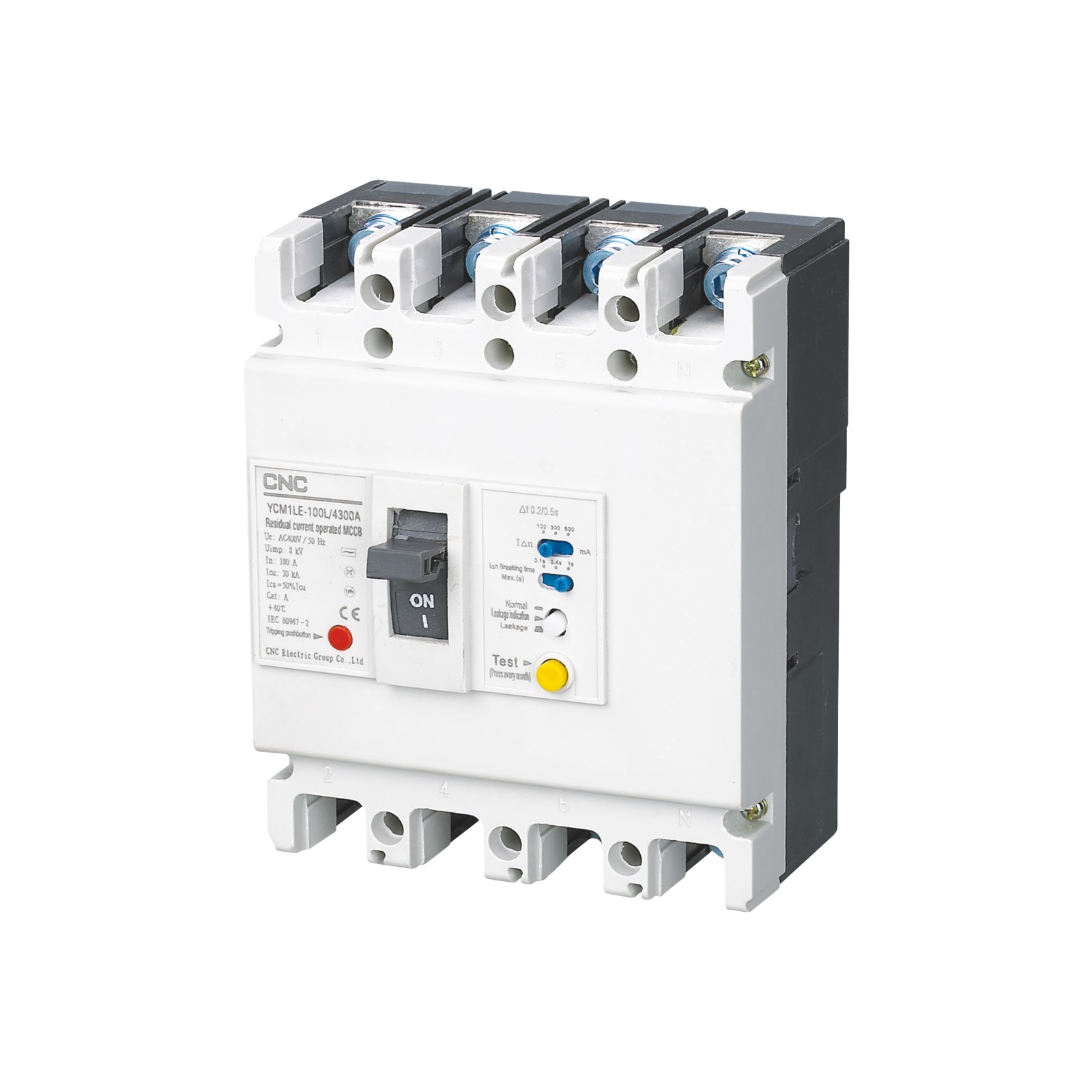 YCM1LE 125L 25А 4P 100-300-500мА 35кА купить в интернет-магазине