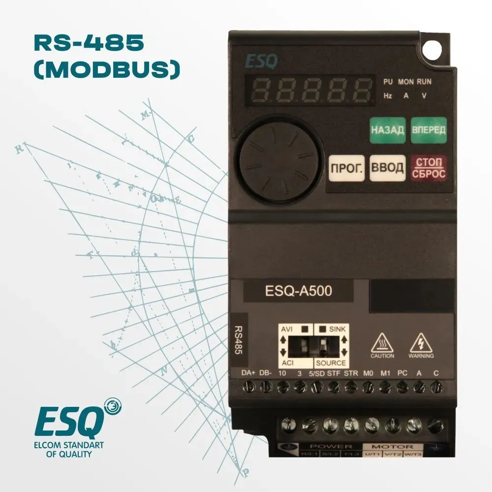Частотный преобразователь ESQ-A500-043-2.2K 2.2кВт 380-480В купить в интернет-магазине