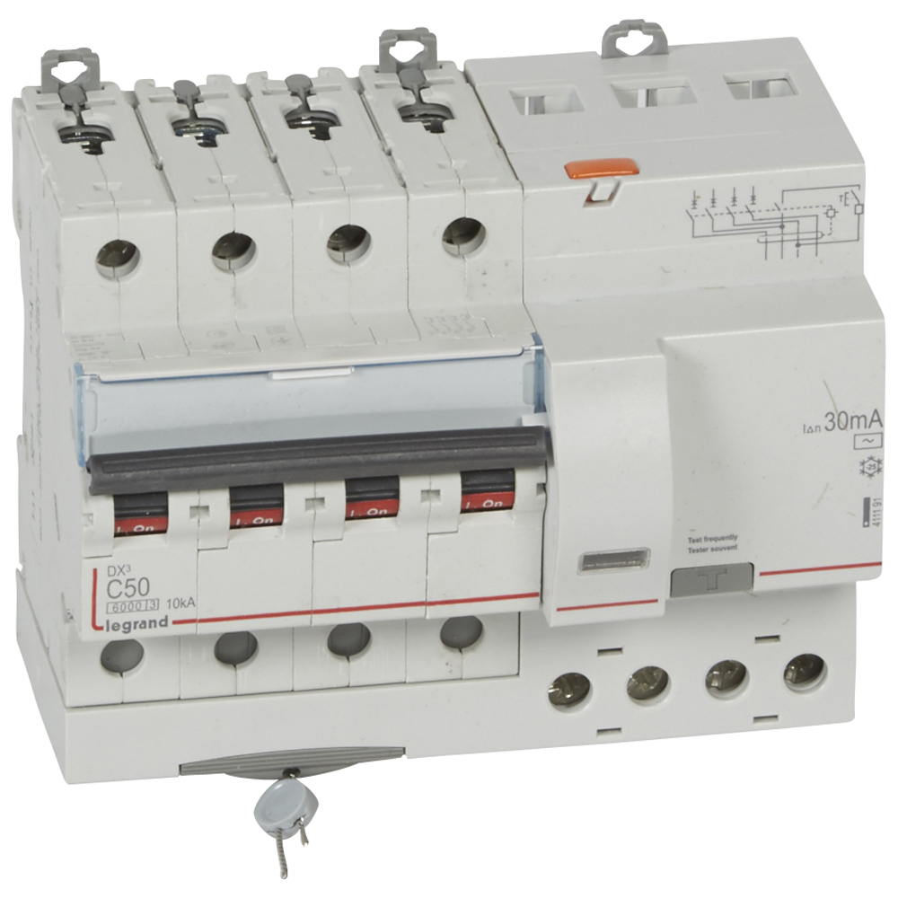АВДТ DX3 4П C50А 30MA-AC 7м LEGRAND купить в интернет-магазине
