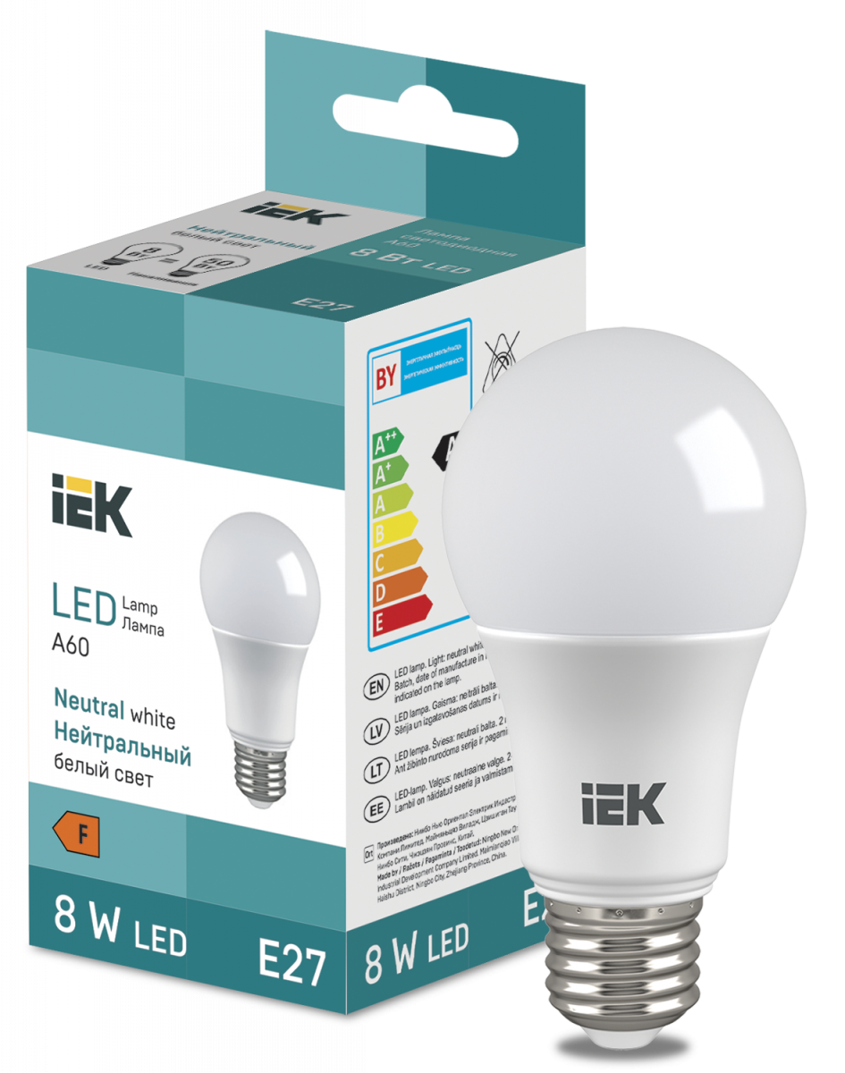 LED Bulb A60 710lm 4000K E27 IEK купить в интернет-магазине