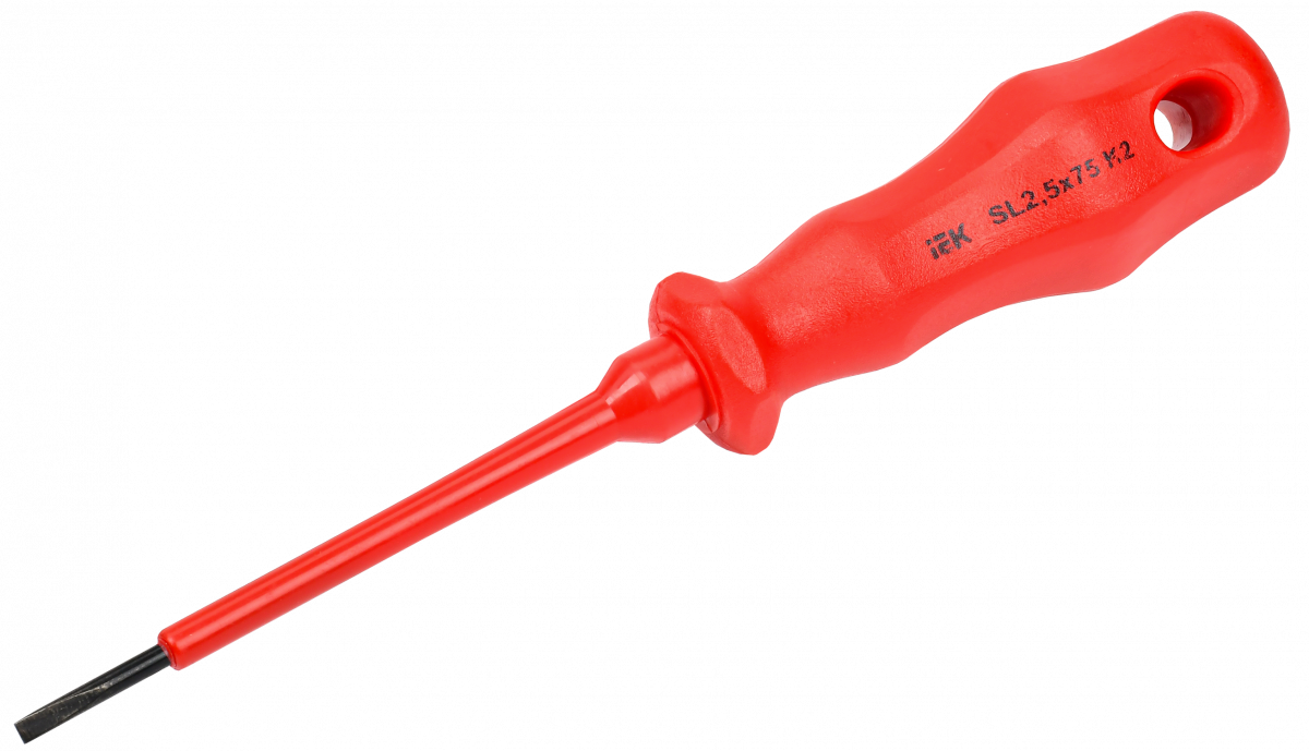 ARMA2L 3 Отвертка диэлектрическая SL2,5х75 K2 IEK купить в интернет-магазине