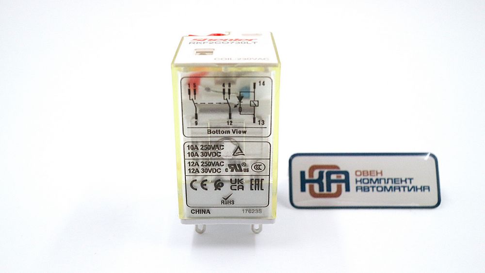 Промежуточное реле Shenler RKF2CO730LT 2CO 12A 230VAC купить в интернет-магазине