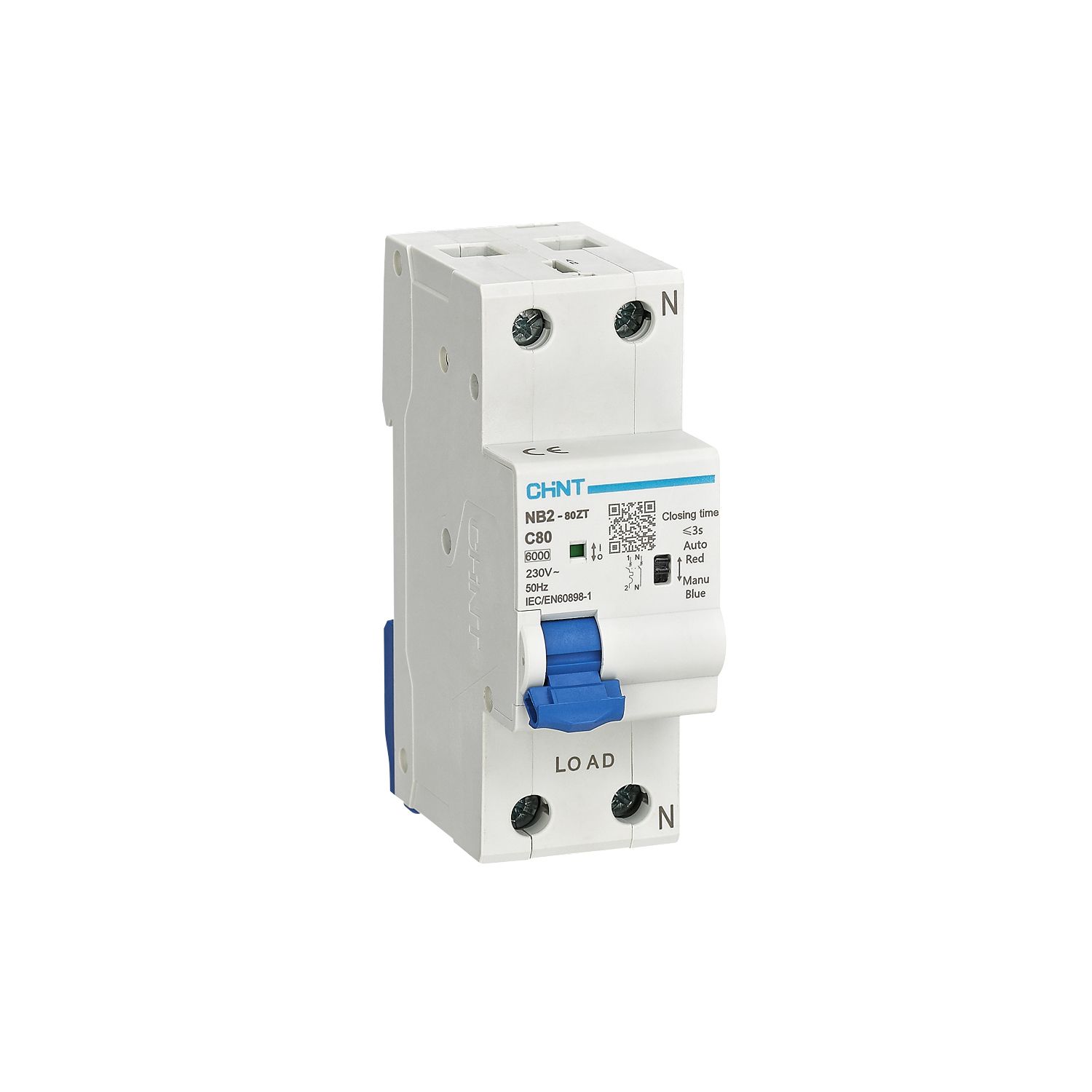 Авт. выкл. NB2-80ZT 1P+N 25А 6кА хар-ка C (R) купить в интернет-магазине