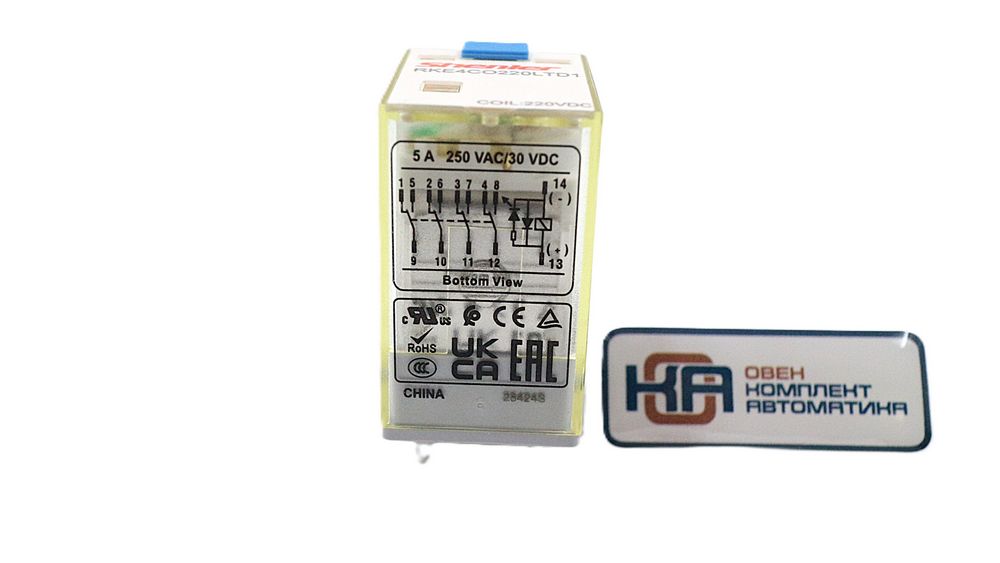 Промежуточное реле Shenler RKE4CO220LTD1 4CO 5A 220VDC купить в интернет-магазине