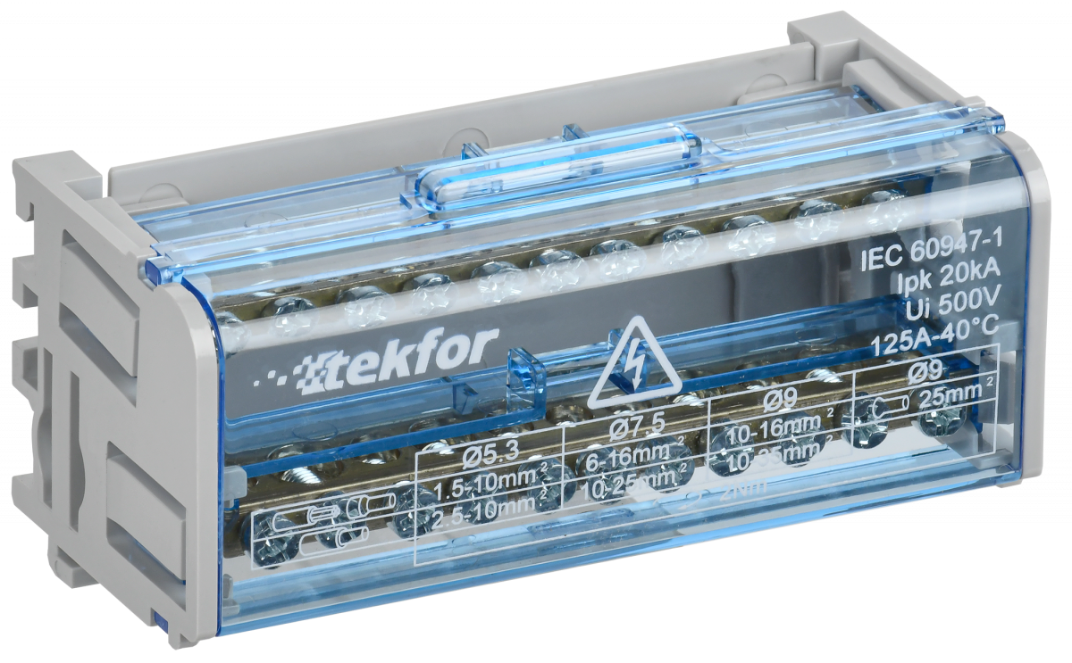 TEKFOR Шины на DIN-рейку (кросс-модуль) ШНК 2х11 L+PEN IEK купить в интернет-магазине