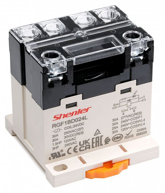 Силовое реле Shenler RGF1BD740L 1СО 30A 200-240VAC купить в интернет-магазине