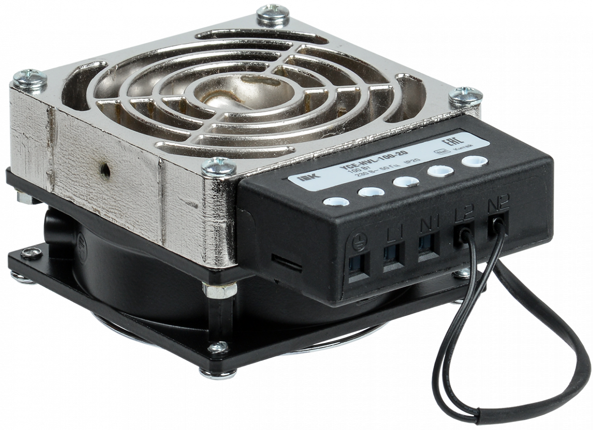 Обогреватель на DIN-рейку (встроенный вентилятор) 100Вт IP20 IEK купить в интернет-магазине