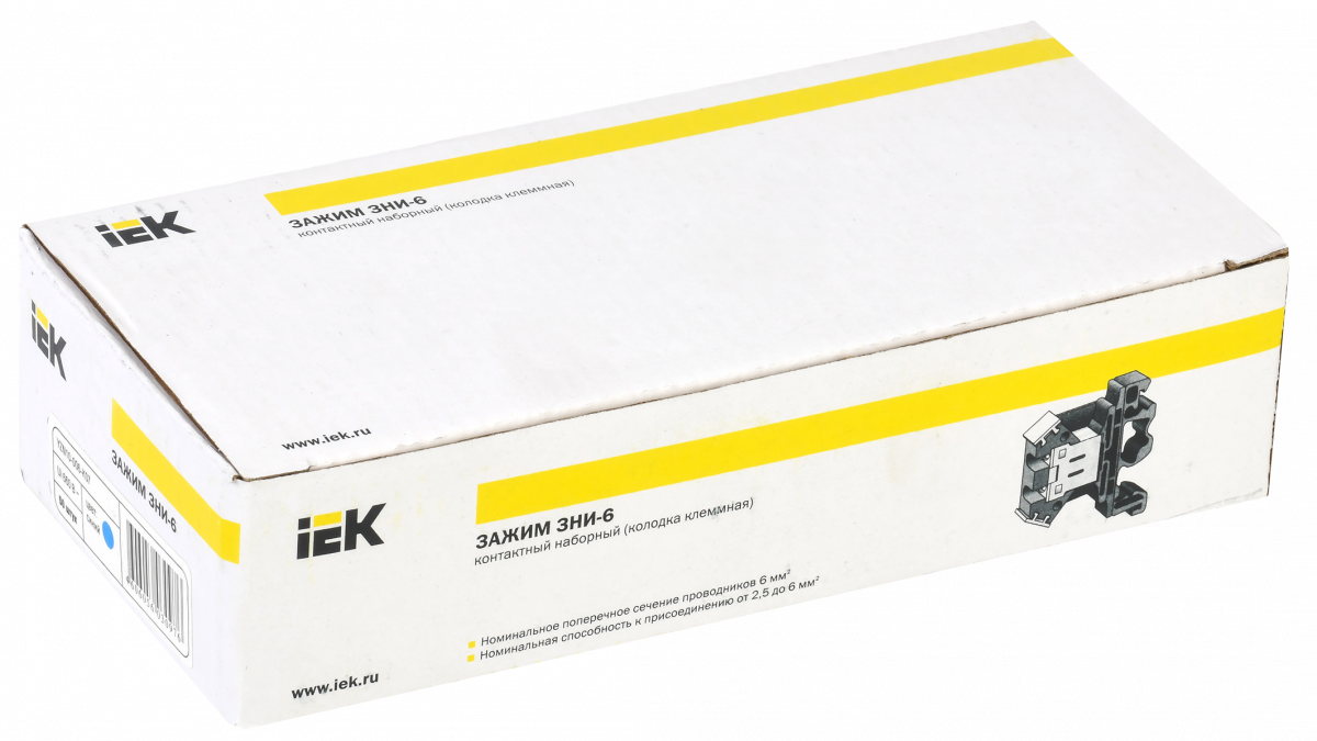 Зажим наборный ЗНИ-6мм2 (JXB50А) синий IEK купить в интернет-магазине