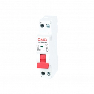 YCB9N-40 20А 1P+N 6кА B компактный 18 мм ширина купить в интернет-магазине