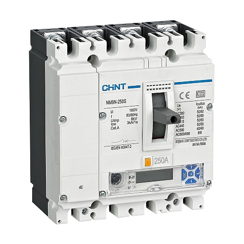 Авт. выкл. NM8N-250S EM 4P 100А 50кА с электр. расцепителем, LCD (R) купить в интернет-магазине