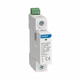 УЗИП NXU-I+II/F 1P In=25kA Im=50kA Uc=385В (класс I + II) купить в интернет-магазине